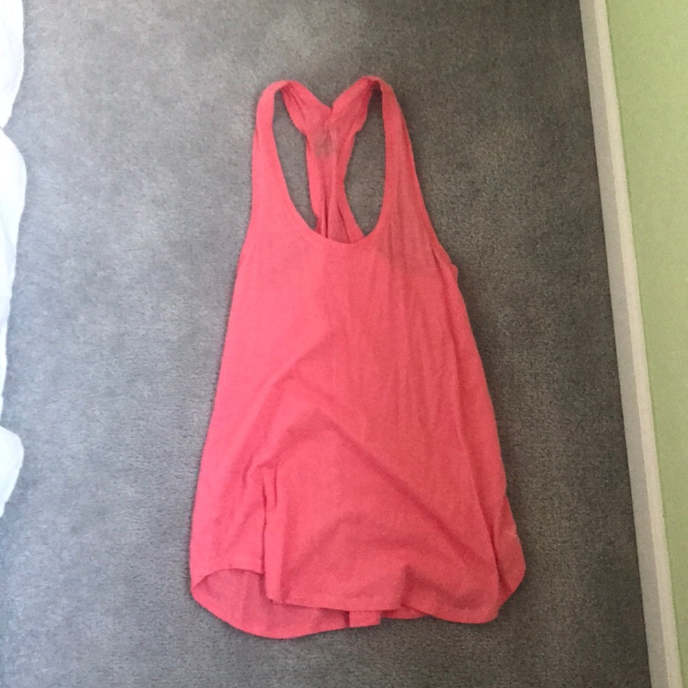 Neon pink tank top